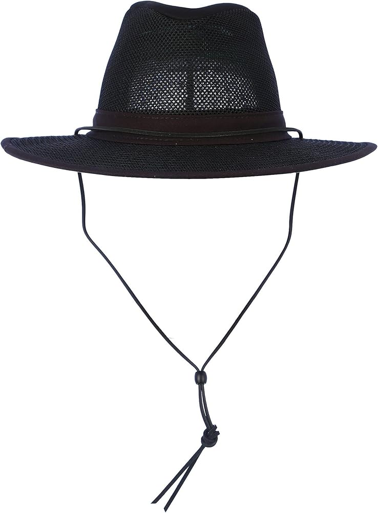 Black＆Silver by Henschel Henschel Aussie Mesh Breezer Hat - Packable Sun Protection